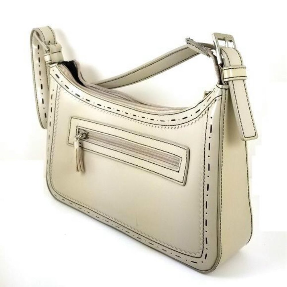 DKNY Bag Patent Leather with Adj Belt Strap Clean